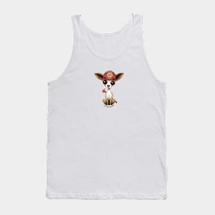 Cute Chihuahua Puppy Firefighter Tank Top